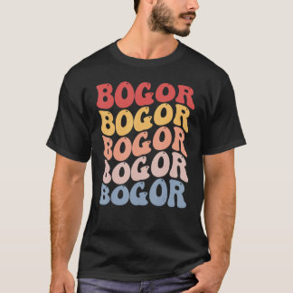 Bogor City Groovy Retro Tシャツ