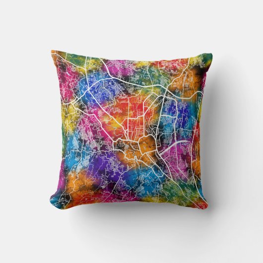  Bogor City Indonesia City Map クッション (正面)