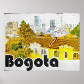 Bogota Colombia Vintage  ポスター (正面)