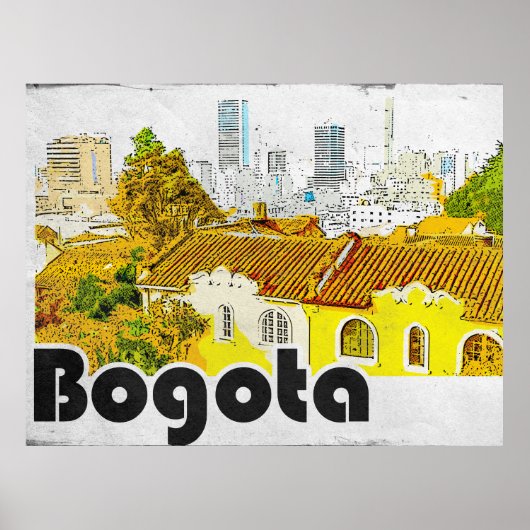 Bogota Colombia Vintage  ポスター (正面)
