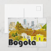 Bogota Colombia Vintage ポストカード (正面/裏面)
