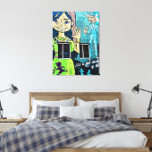 Bogotá Street Art  キャンバスプリント (インサイチュ (寝室))