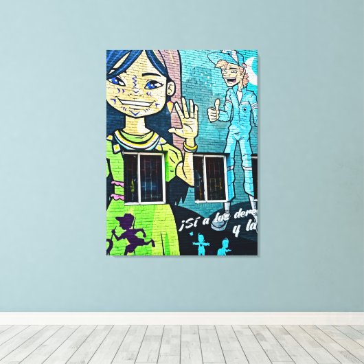 Bogotá Street Art  キャンバスプリント (インサイチュ (ウッドフロア))