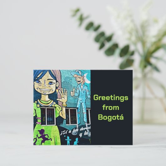 Bogotá Street Art  ポストカード (スタンド正面)