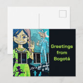 Bogotá Street Art  ポストカード (正面/裏面)