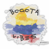 Bogota vibes車のステッカーコロンビアcroquis シール (正面)