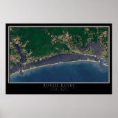 BogueバンクスNorth Carolina宇宙衛星Maから ポスター (正面)