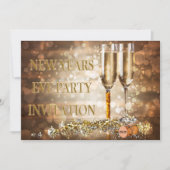 Bohek Lights カラフル New Years Eveパーティー 招待状 (正面)