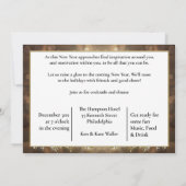 Bohek Lights カラフル New Years Eveパーティー 招待状 (裏面)