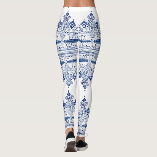 Bohemの青のLeggins レギンス (裏面)