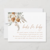 BOHEMEボホテラコッタフローラブックベビーカード 招待状 (正面)
