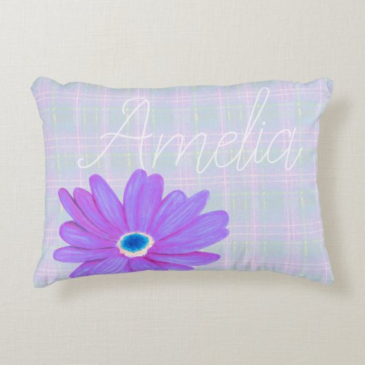 Bohemiam Charm Plaid Nursery アクセントクッション (正面)