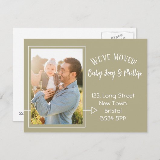 Bohemian住所の変更写真はがき 案内ポストカード (正面/裏面)