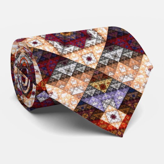 Bohemian Abstract Pattern Tie ネクタイ (ロール)