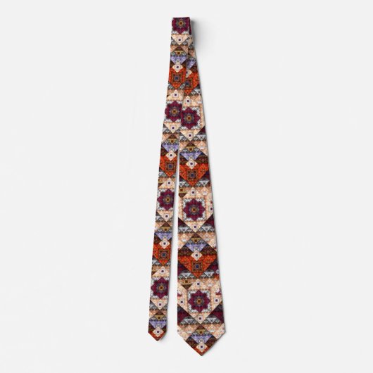 Bohemian Abstract Pattern Tie ネクタイ (裏面)