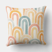 Bohemian arch fish scale painted pattern クッション (裏面)