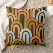 Bohemian arch fish scale painted pattern クッション (ブランケット)