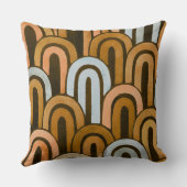 Bohemian arch fish scale painted pattern クッション (裏面)