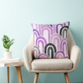 Bohemian arch fish scale painted pattern クッション (椅子)