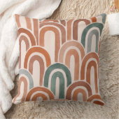 Bohemian arch fish scale painted pattern クッション (ブランケット)