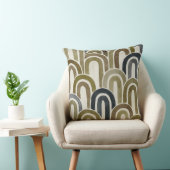 Bohemian arch fish scale painted pattern クッション (椅子)