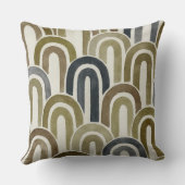 Bohemian arch fish scale painted pattern クッション (裏面)