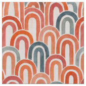 Bohemian arch fish scale painted pattern ファブリック (クローズアップ)