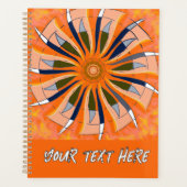  Bohemian boho floral colorful whimsical プランナー手帳 (正面)