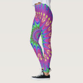 BOHEMIAN BOHO PINK YOGA PANTS LEGGINGS レギンス (左)