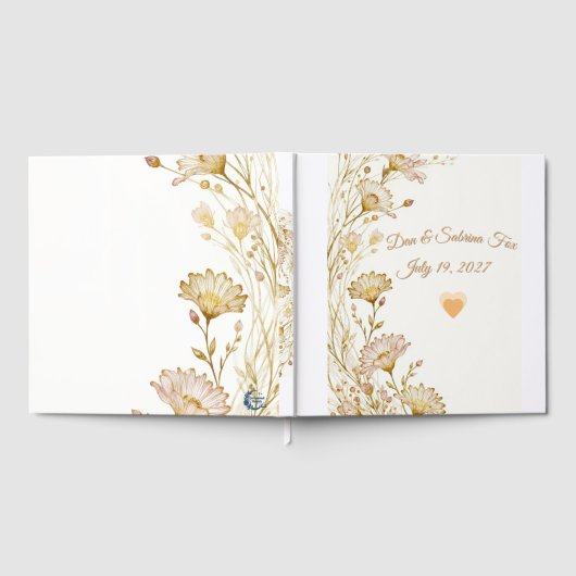 Bohemian, botanical style  ゲストブック (全面)