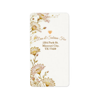 Bohemian, botanical style  ラベル