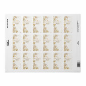 Bohemian, botanical style  ラベル (フルシート)