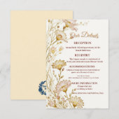 Bohemian, botanical style Enclosure エンクロージャーカード (正面/裏面)