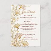 Bohemian, botanical style Enclosure エンクロージャーカード (正面)