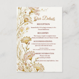 Bohemian, botanical style Enclosure エンクロージャーカード