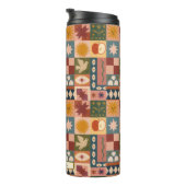 Bohemian Celestial Patchwork with Mystical Symbols タンブラー (回転右)