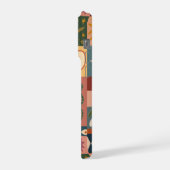 Bohemian Celestial Patchwork with Mystical Symbols iPhoneケース (左側面)