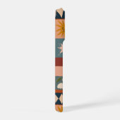 Bohemian Celestial Patchwork with Mystical Symbols iPhoneケース (右側面)