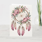 Bohemian Chic Birthday Wishes カード (裏面)