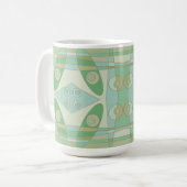 Bohemian Chintz New Green Olive コーヒーマグカップ (正面左)