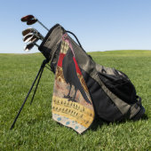 Bohemian Crow Golf Towel ゴルフタオル (グリーン)