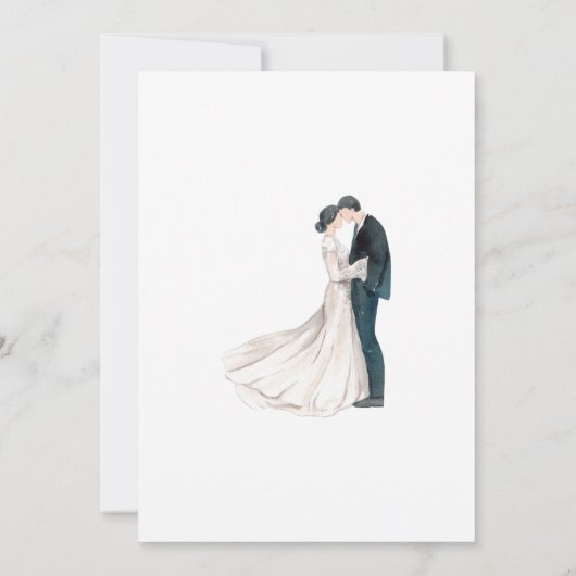 Bohemian Elegance Save the Date Card 招待状 (裏面)