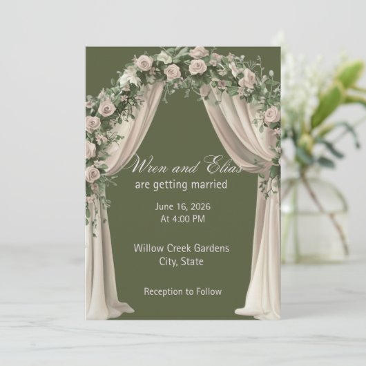 Bohemian Elegance Wedding Collection 招待状 (スタンド正面)