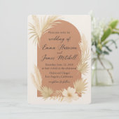 Bohemian Elegance Wedding Invitation 招待状 (スタンド正面)