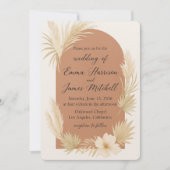 Bohemian Elegance Wedding Invitation 招待状 (正面)