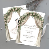 Bohemian Elegance Wedding Invitation  招待状