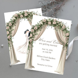 Bohemian Elegance Wedding Invitation  招待状