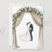 Bohemian Elegance Wedding Invitation  招待状 (裏面)