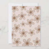 Bohemian Floral Bachelorette Party Invitation 招待状 (裏面)