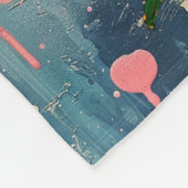 Bohemian Floral Fleece Blanket フリースブランケット (角)